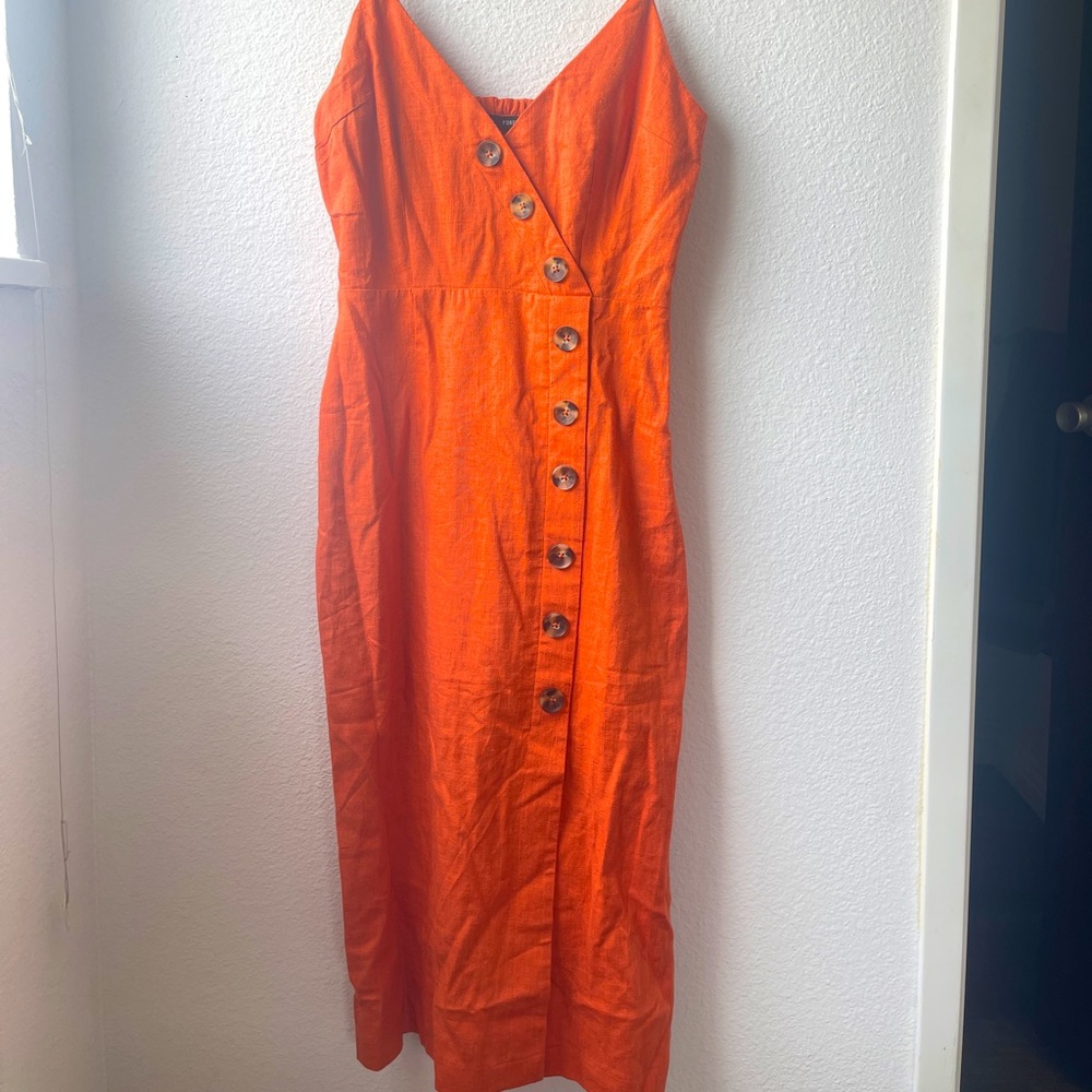 Orange summer dress